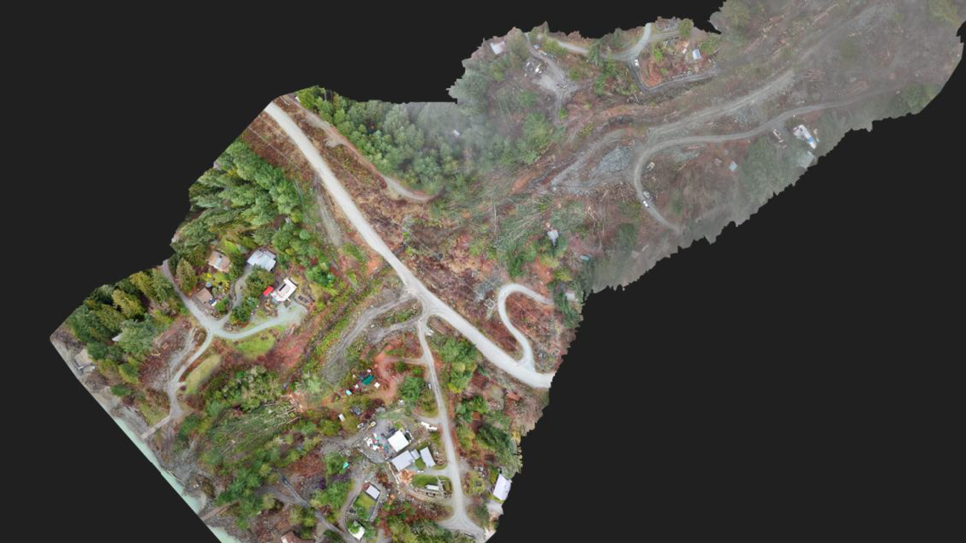 December orthophoto, lower Catiline Creek. December 2025 (KWL)