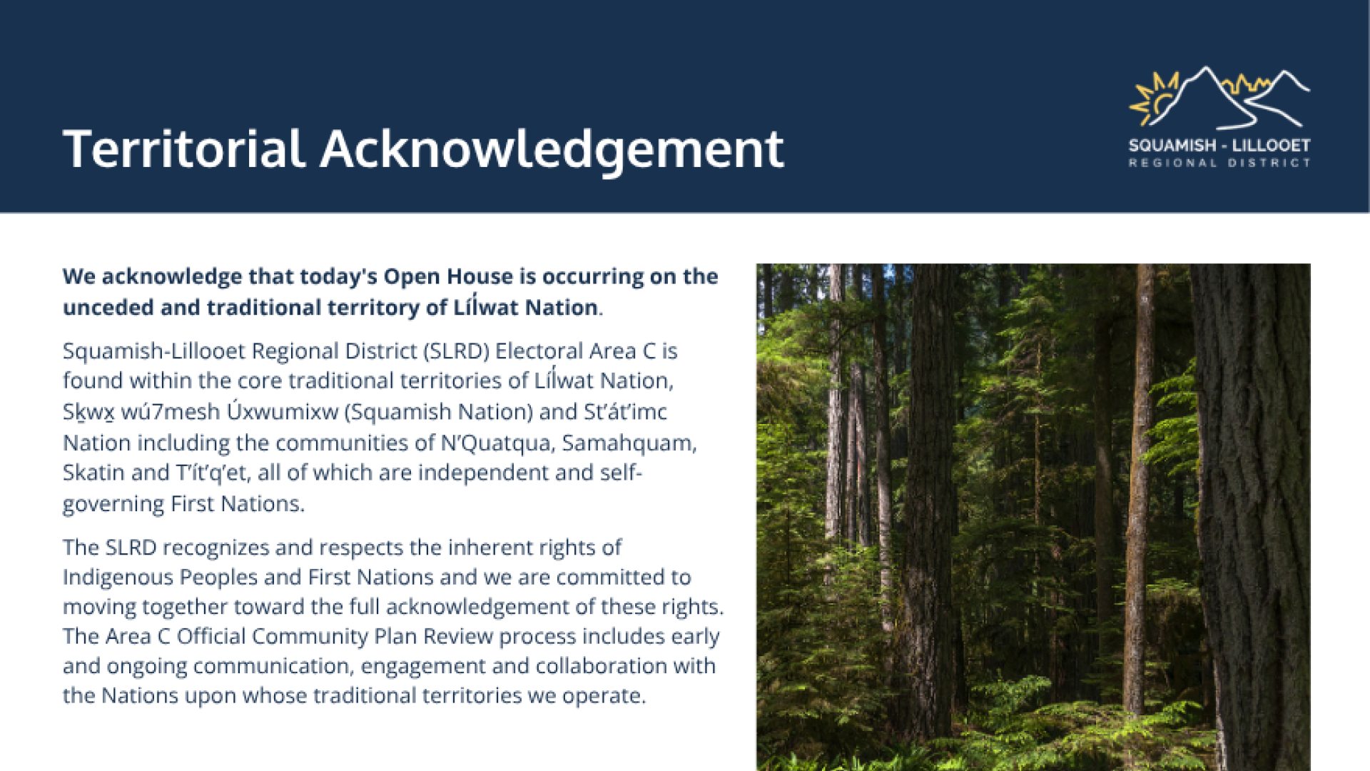 Territorial Acknowledgement